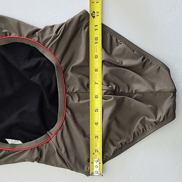 ⭐️3/ $30⭐️ Dolfin Girl's Racer Swim Suit Fragon Floral Print Army Green Size 32 - Picture 9 of 10